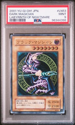 Yugioh Dark Magician Ultimate Rare Japanese LN-53 PSA 9 Mint-image