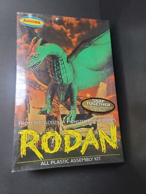 2000 Aurora Godzilla Rodan Plastic Model Kit Complete-image