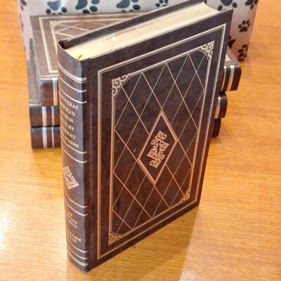 Essays of Thackeray Newman Ruskin Huxley Harvard Classic 1980 Leather Hardcover-image