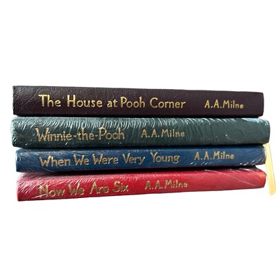 AA Milne - Winnie The Pooh Set of 4 Easton Press Collector’s Hardbacks SEALED!-image