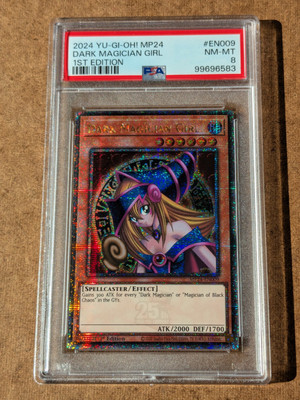 Yugioh Dark Magician Girl MP24-EN009 PSA 8 NM MINT 1st Edition QCSR-image