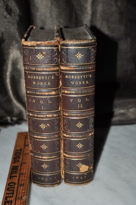 Dante Gabriel Rossetti's Works   1890 First Collected Edition Vol I  and II.-image