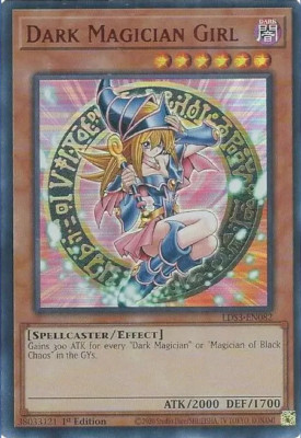 1x YUGIOH LDS3-EN082 DARK MAGICIAN GIRL ULTRA RARE NEAR MINT (NM) (RED)-image