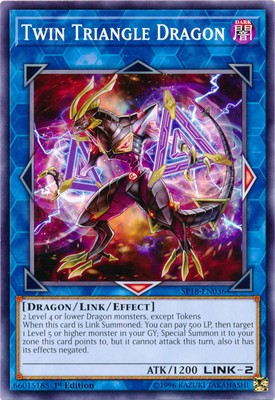 Twin Triangle Dragon - SP18-EN036 - Common - 1st Edition - Moderately Played-image