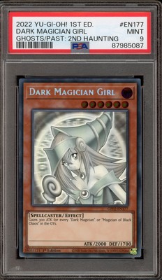 Yu-Gi-Oh! Dark Magician Girl Ghost/Past 2 1st Ed Ghost Rare GFP2-EN177 PSA 9-image