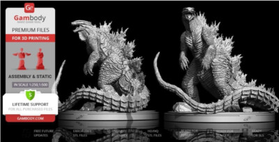Godzilla Deluxe Resin Sculpture Statue Model Kit Unpainted/Unassembled-image