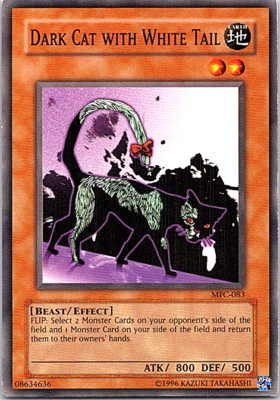 Dark Cat With White Tail MFC-083 Yu-Gi-Oh! Card Light Play Unlimited-image