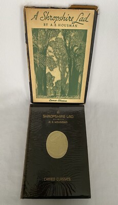VINTAGE 1932 A SHROPSHIRE LAD by A.E. HOUSMAN HC 1st CAMEO CLASSICS SLIPCASE+ NM-image