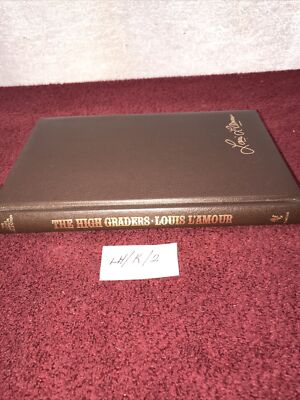 Vintage Louis L’Amour Leather Bound Book ~ The High Graders-image