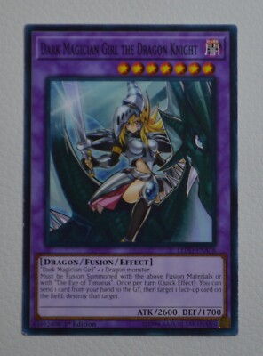 YUGIOH! DARK MAGICIAN GIRL THE DRAGON KNIGHT LEDD-ENA36  1ST EDITION-image