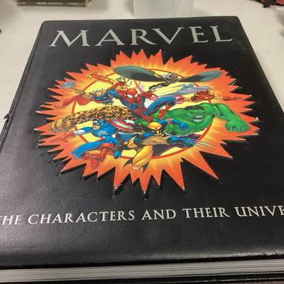 2002 Marvel The Characters and Their Universe Michael Mallory Leather Bound VG-image