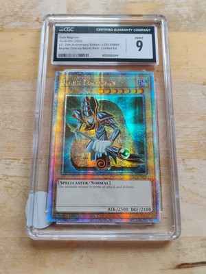 Yu-Gi-Oh Dark Magician LC01-EN005 Quarter Century CGC 9-image