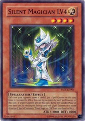 Yugioh! LP Silent Magician LV4 - NTR-EN001 - Super Rare - Limited Edition Lightl-image