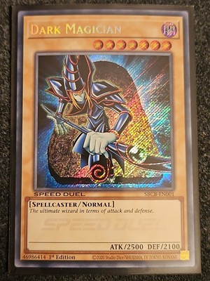1 x Dark Magician - SBCB-EN001 - Secret Rare - 1st Edition Near Mint, English-image