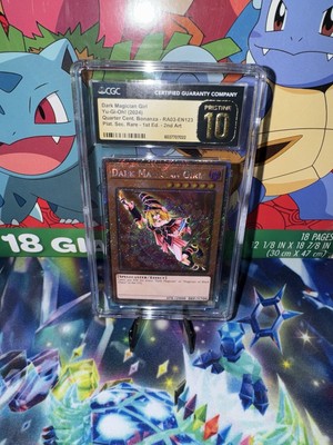 Yugioh Dark Magician Girl Quarter Century 2nd Art RA03 EN123 PRISTINE 10 POP 1-image