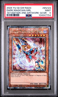 2024 YU-GI-OH! RA03-QUARTER CENTURY BONANZA #EN123 DARK MAGICIAN GIRL PSA 9-image