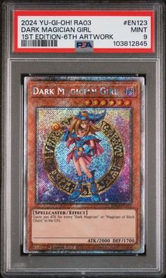 2024 YU-GI-OH! RA03-QUARTER CENTURY BONANZA #EN123 DARK MAGICIAN GIRL PSA 9-image