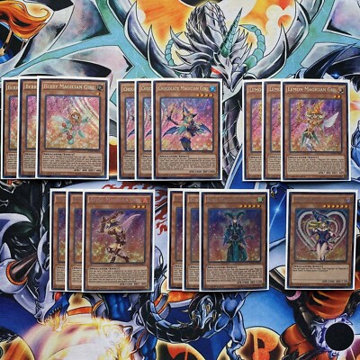 Yugioh Complete Dark Magician Girl Deck! Dragon Knight Ebon Choc **HOT** + Bonus-image