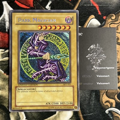 Dark Magician BPT-001 Reverse Secret Rare Misprint – Writing on Back – MP-image