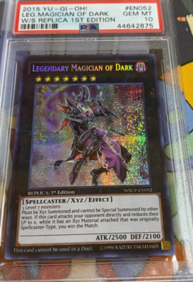 Yugioh Legendary Magician of Dark WSUP-EN052 Secret Rare PSA 10 GEM MINT-image