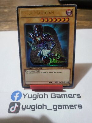 Yu-Gi-Oh Dark Magician LC01  Limited  Edition Ultra Rare Heavy Played -image