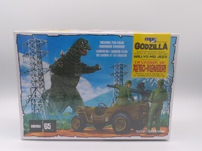 Godzilla Army Jeep 1:25 Scale Model Kit - MPC 882-image