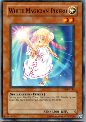 White Magician Pikeri DR2-EN145 Yu-Gi-Oh! Light Play Unlimited-image