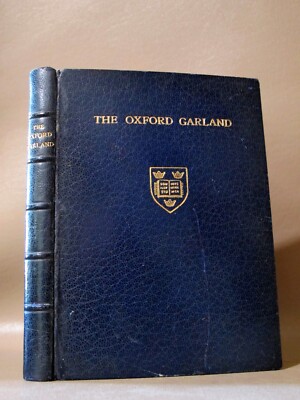 1909 THE OXFORD GARLAND Full Leather Binding Crushed Morocco University Prose-image