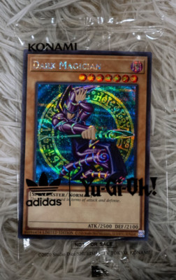 Yu-Gi-Oh! Konami Dark Magician Adidas ADC1-EN001 SEALED PROMO CARD-image