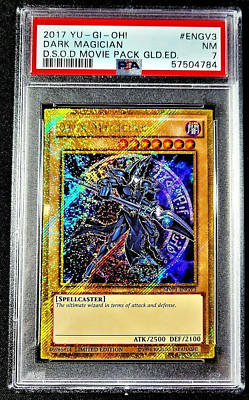 2017 GOLD EDITION PSA 7 MVP1-ENGV3 DARK MAGICIAN MOVIE PACK D.S.O.D. G3573-3574-image