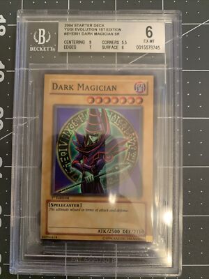 Yugioh - Dark Magician - 1st Edition, SYE-001. BGS 6 EX-MT-image