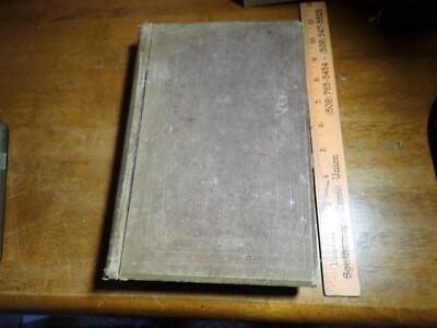 antique leather bound book 1879  brimfield massachusetts  brimfield flea market-image