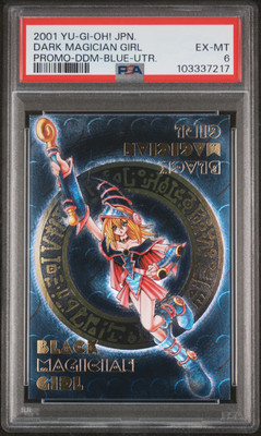 2001 YU-GI-OH! JPN PROMO DARK MAGICIAN GIRL PSA 6-image