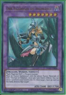 Yugioh - Dark Magician Girl the Dragon Knight - 1st Edition Ultra Rare Holo Card-image
