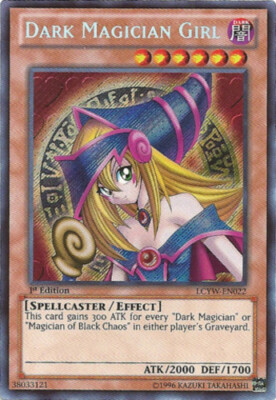 Yugioh! LP Dark Magician Girl - LCYW-EN022 - Secret Rare - 1st Edition Lightly P-image
