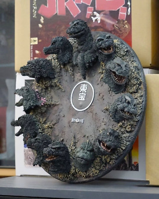 Godzilla Clock Wall Hanger Resin Model Kit Kaibutsu-ya Ryu Oyama 怪物屋 大山竜-image