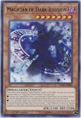 Yu-Gi-Oh! - Magician of Dark Illusion- LED6-EN006 - Rare - UNLIMITED - NM/M -NEW-image