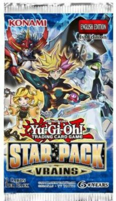 Yu-Gi-Oh! - Star Pack VRAINS booster pack - 1'st Ed. FACTORY SEALED - (3 c)-image