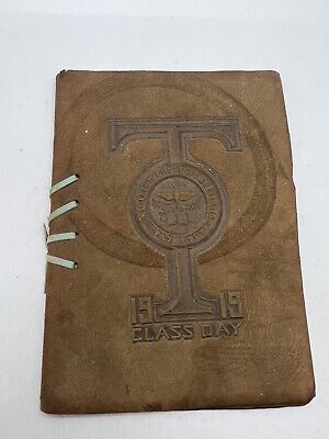 Tufts University Class Day Leather Bound Book - June, 1919-image