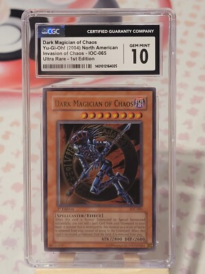 Dark Magician of Chaos IOC-065 1st Edition UR Yu-Gi-Oh Grade 10 Low Population-image
