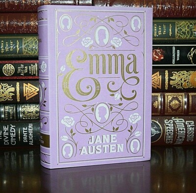 NEW EMMA By Jane Austen Soft Leather Bound Ribbon Marker Collectible Gift-image