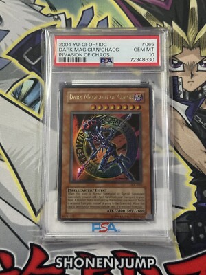 004 Yu-Gi-Oh! Dark Magician of Chaos Invasion Of Chaos PSA GEM MT 10-image