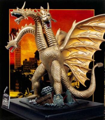 Rare  Polar Lights  1/350 Scale King Ghidorah 3-Headed Monster Plastic Kit-image