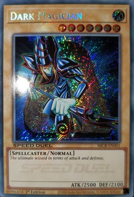 Yugioh Dark Magician SCR 1st Ed. SBCB-EN001 Near Mint-image