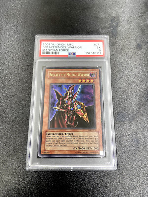 2003 YU-GI-OH! MFC-MAGICIAN'S FORCE 1ST ED BREAKER THE MAGICAL WARRIOR PSA EX5-image