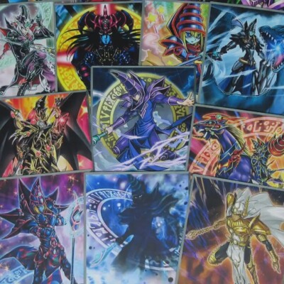 Yu-Gi-Oh Anime Style Cards Dark Magician Chaos Red Dark Paladin Dragoon Amulet-image