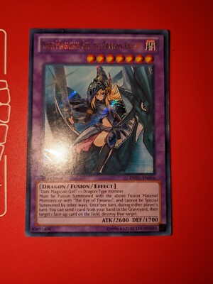 Yu-Gi-Oh! Dark Magician Girl The Dragon Knight DRLG-EN004 Secret 1st Ed NM-image