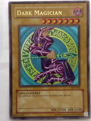 Dark Magician SDY-006 Yugioh Yu Gi Oh! Holo Foil Ultra Rare - Good Condition-image