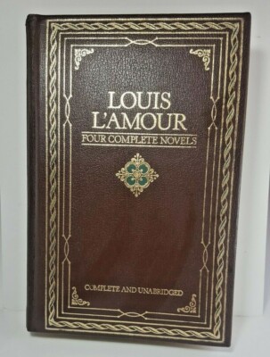 Louis L'Amour Four Complete Novels Bonded Leather Chatham River Press 1984-image