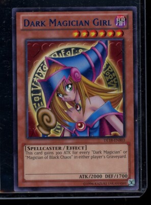 YuGiOh Dark Magician Girl DL18-EN003 *BLUE TEXT* Duelist League Promo Card M/NM-image